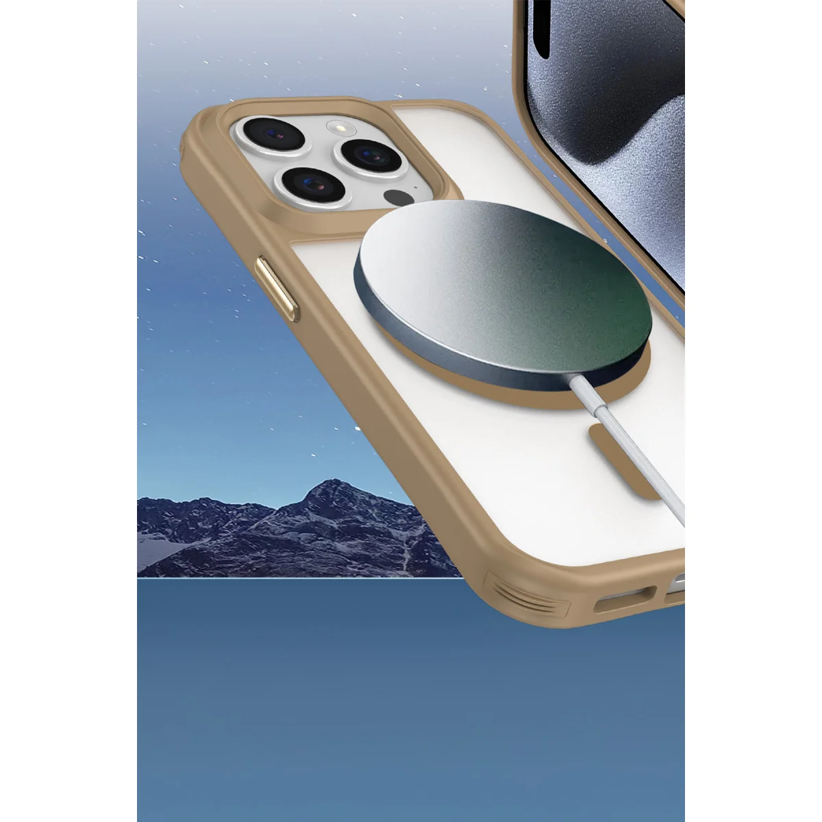 iPhone 15 Pro Max Kılıf Enka Magsafe Silikon Kılıf - Lacivert