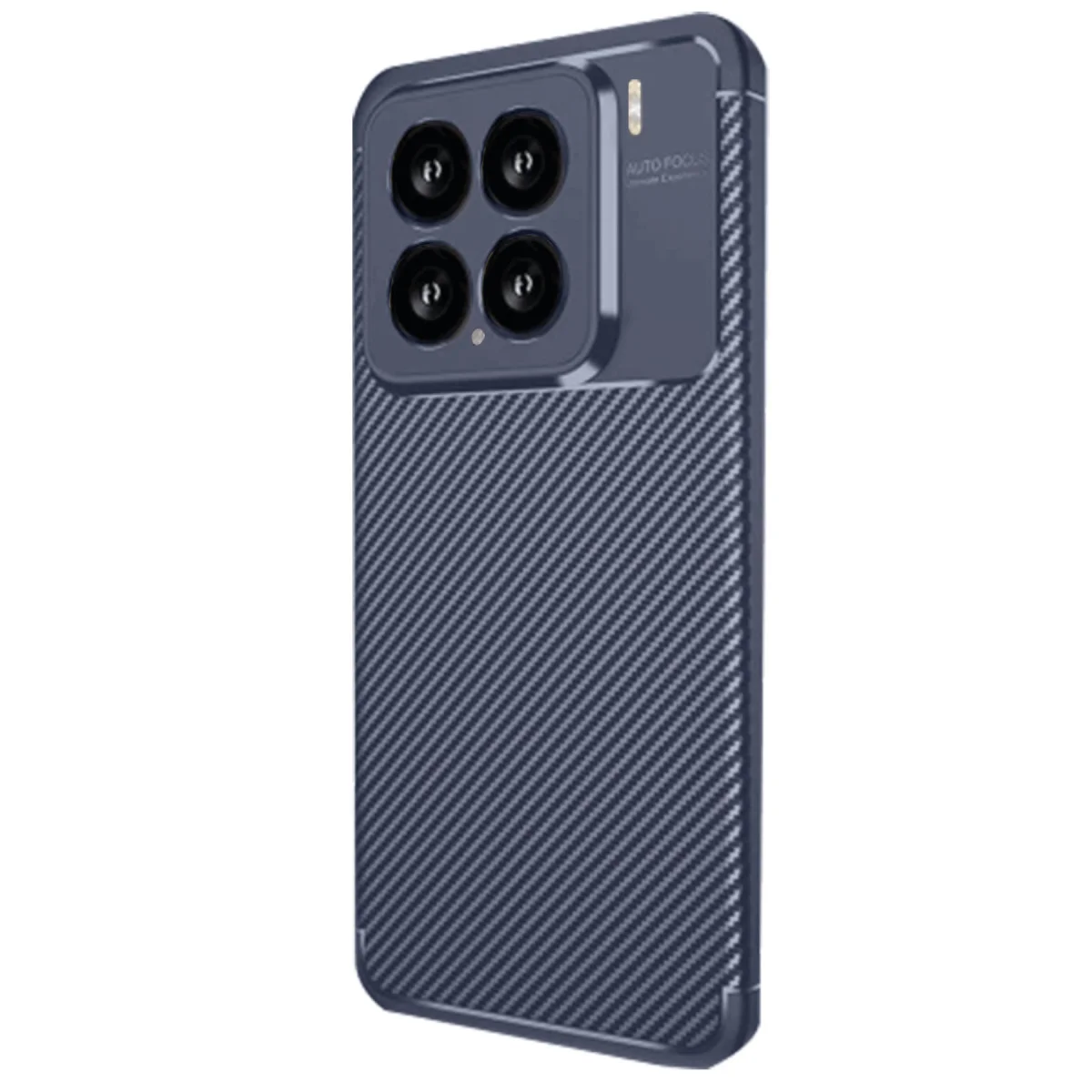 Mi 15 Kılıf Auto Focus Karbon Kapak - Lacivert
