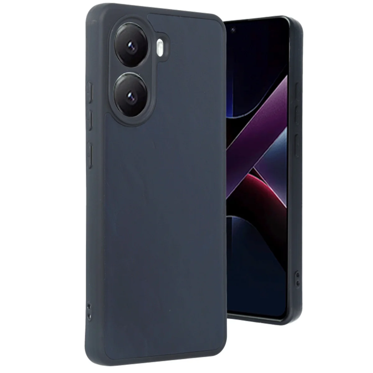 Poco X7 Pro Kılıf Aras Deri Kapak - Lacivert