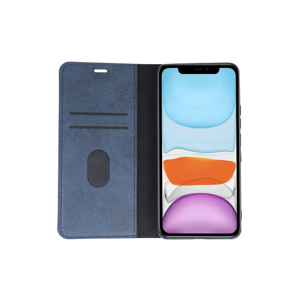 iPhone 11 Kılıf Trend S Plus Kapaklı Kılıf - Lacivert