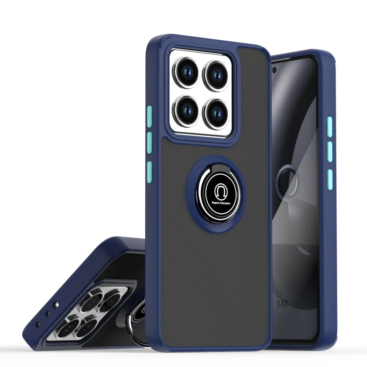 Mi 15 Pro Kılıf Montreal Yüzüklü Silikon Kapak - Lacivert