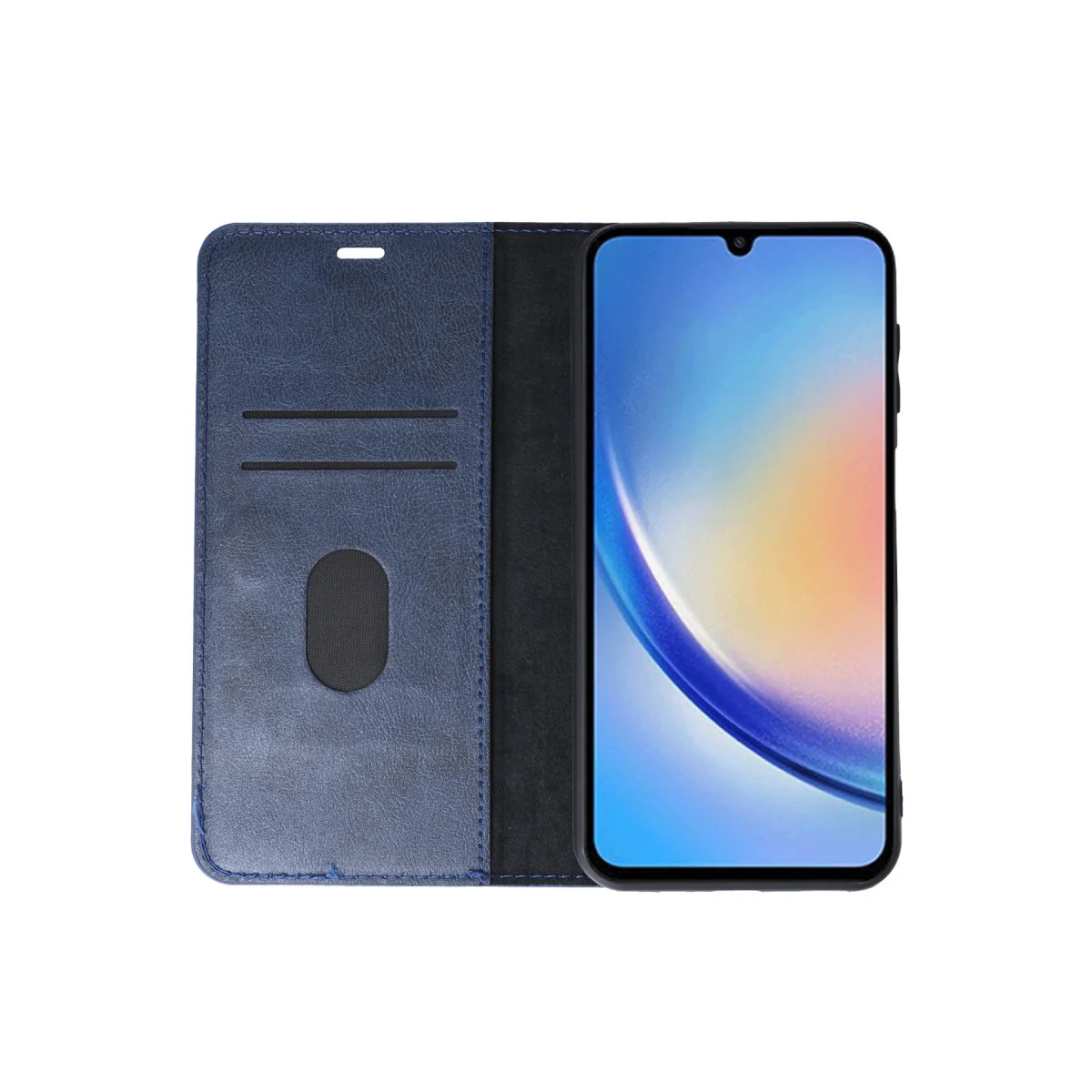 Galaxy A24 4G Kılıf Trend S Plus Kapaklı Kılıf - Lacivert