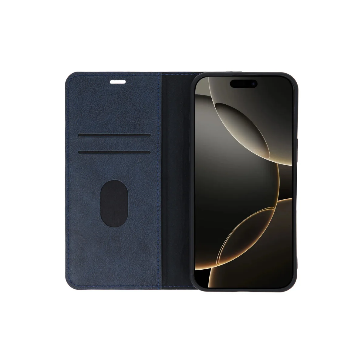 iPhone 15 Pro Max Kılıf Trend S Plus Kapaklı Kılıf - Lacivert