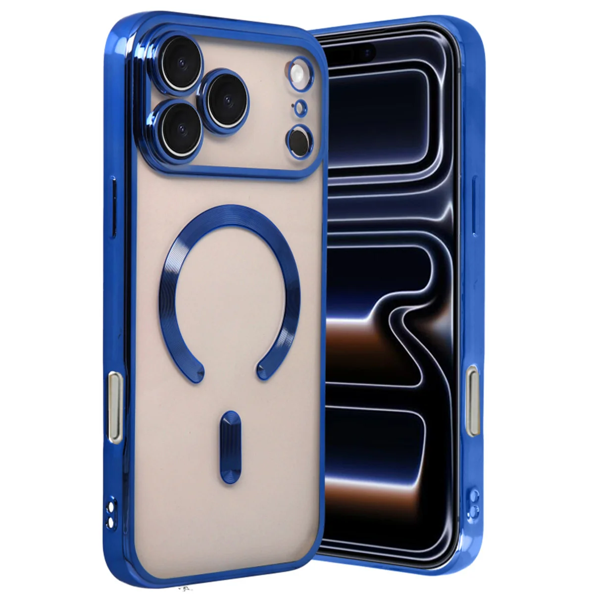 iPhone 17 Pro Max Kross Magneticsafe Kapak - Lacivert