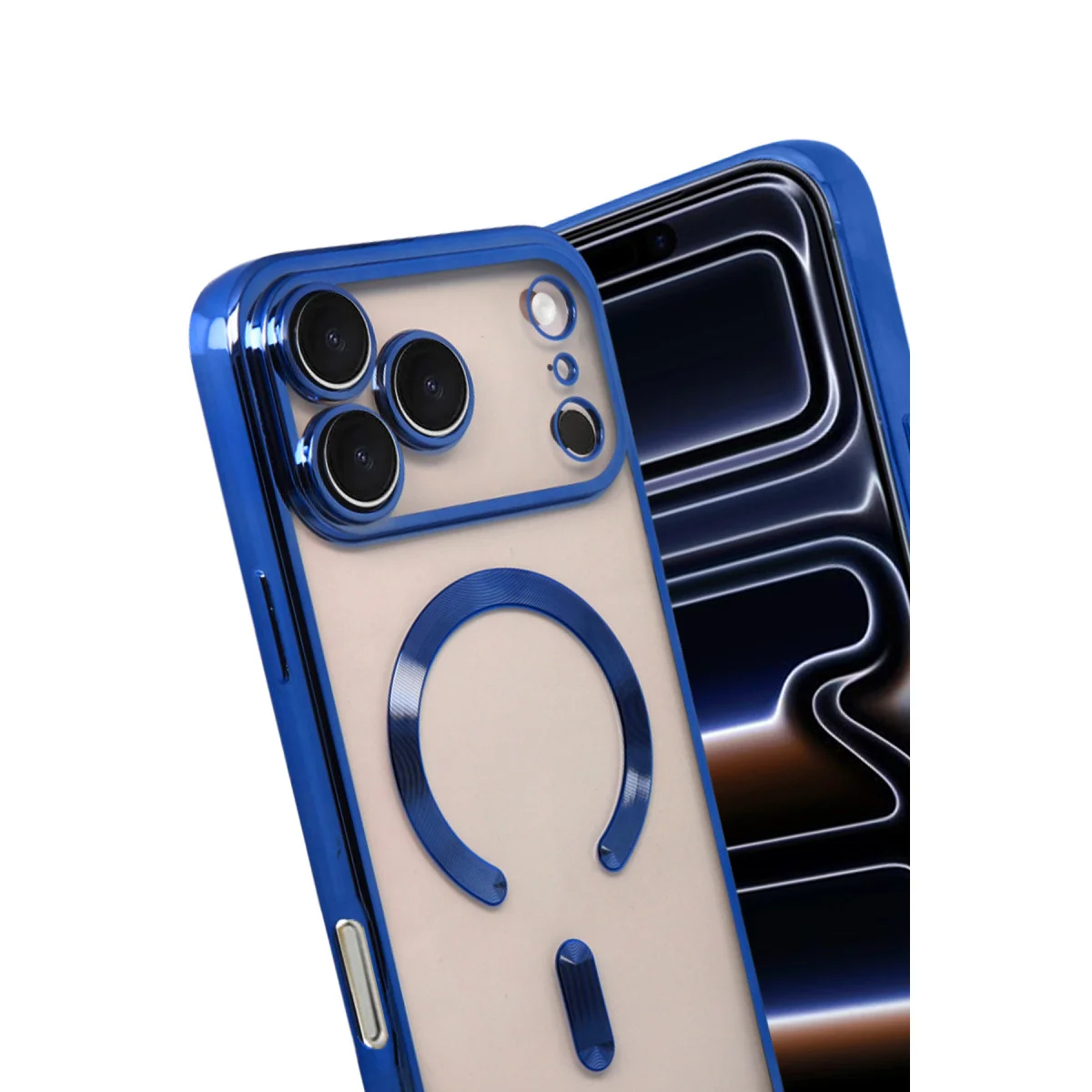 iPhone 17 Pro Max Kross Magneticsafe Kapak - Lacivert