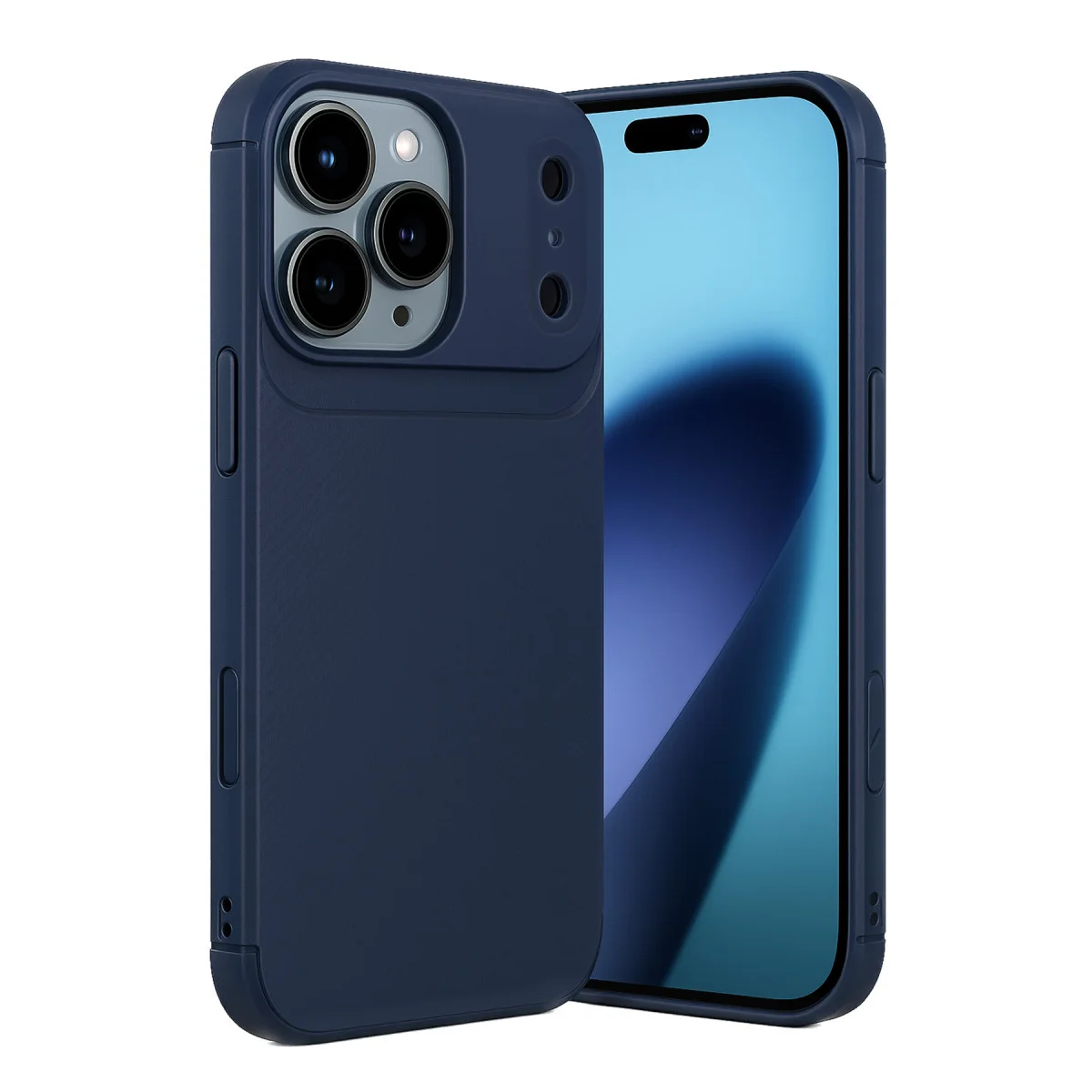 iPhone 17 Pro Auto Focus Karbon Kapak - Lacivert