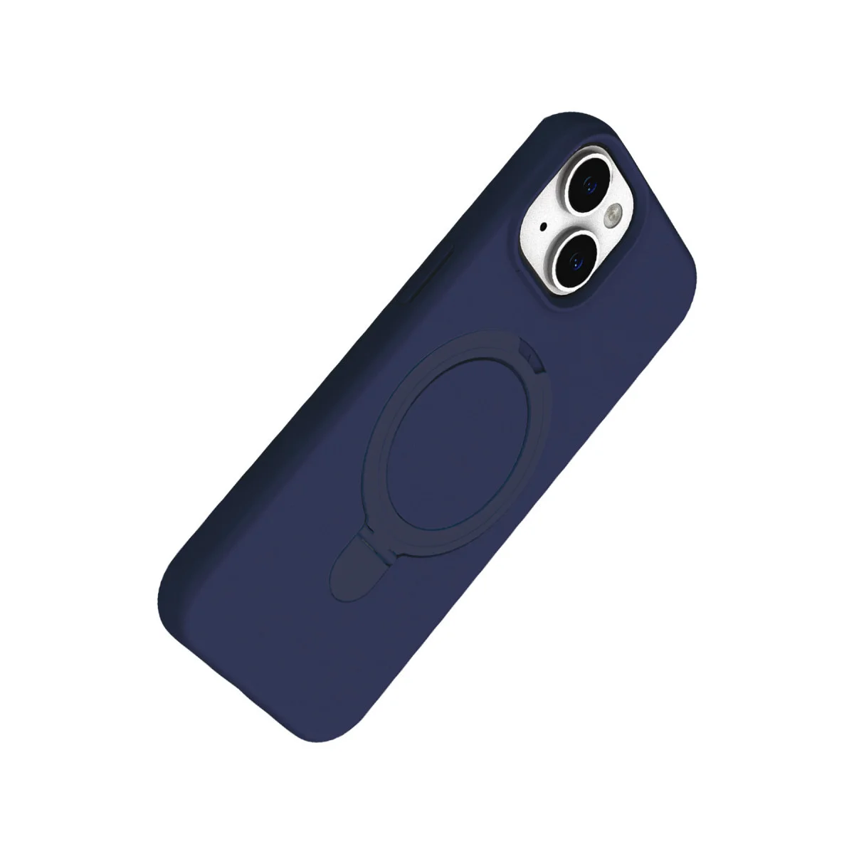 iPhone 15 Regal Magsafe Standlı Kapak - Lacivert