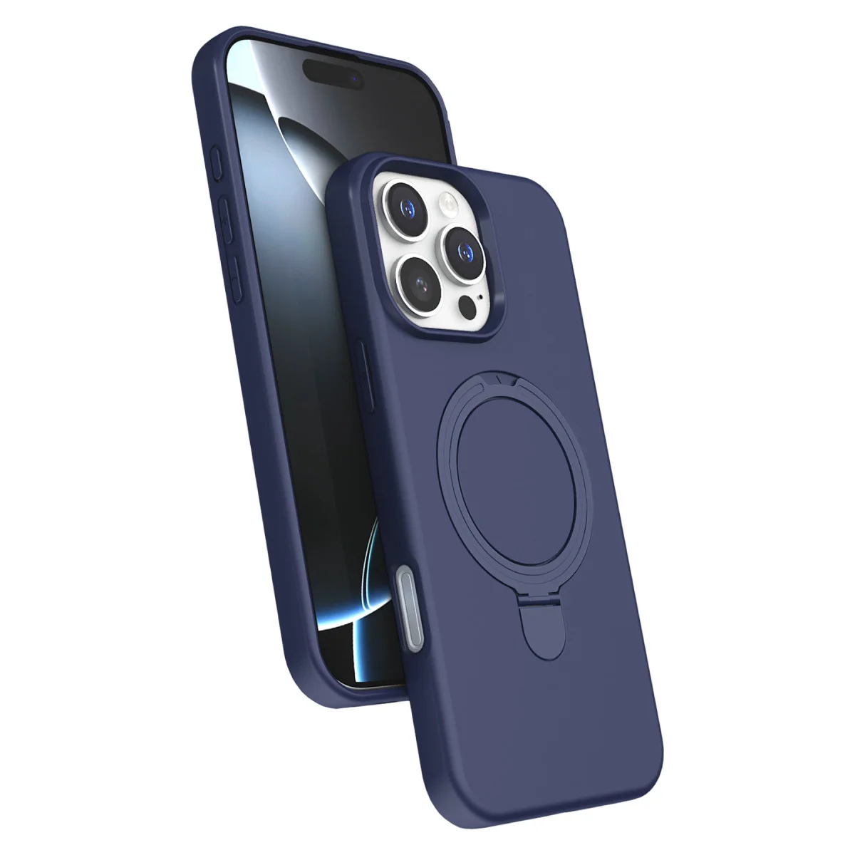 iPhone 16 Pro Max Regal Magsafe Standlı Kapak - Lacivert