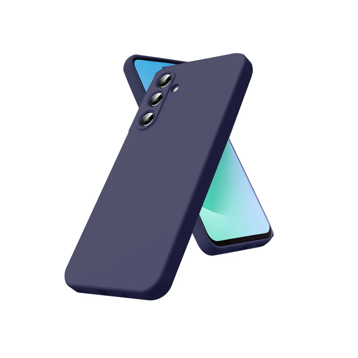 Galaxy S25 FE Nano içi Kadife Silikon - Lacivert