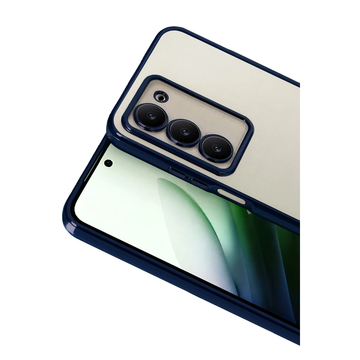 Redmi 15 4G Razer Lensli Silikon - Lacivert