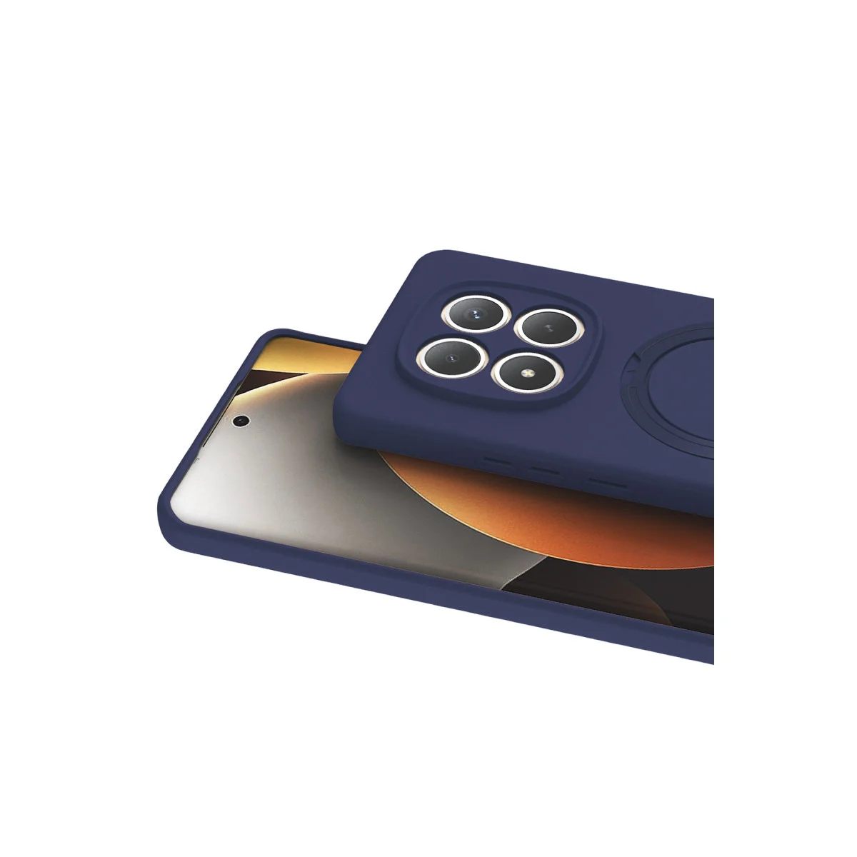 Redmi Note 15 Pro 5G Regal Magsafe Standlı Kapak - Lacivert