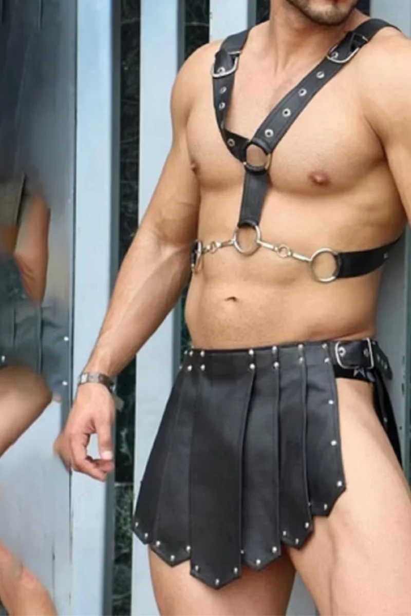 Erkek  Harness  Gladyatör