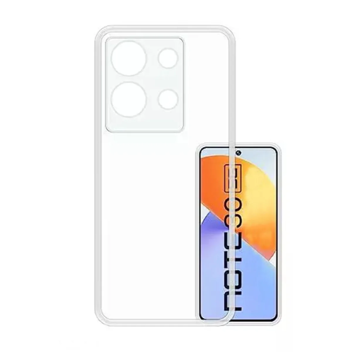 Note 30 Kılıf Lüx Şeffaf Silikon