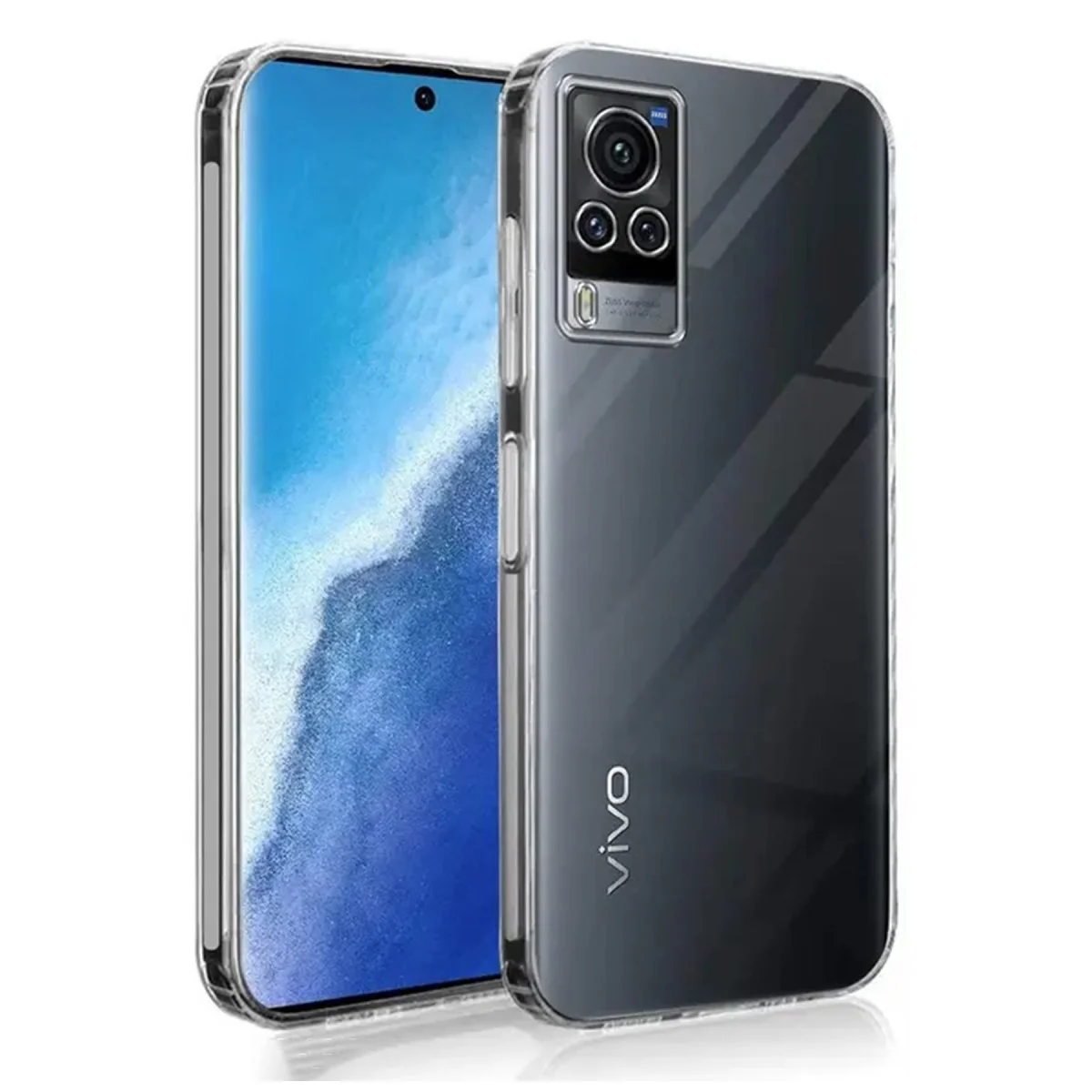 V30 5G Kılıf Lüx Şeffaf Silikon