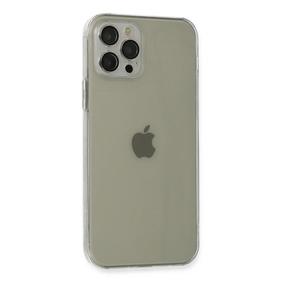 iPhone 12 Pro Max Kılıf Fly Lens Silikon - Şeffaf
