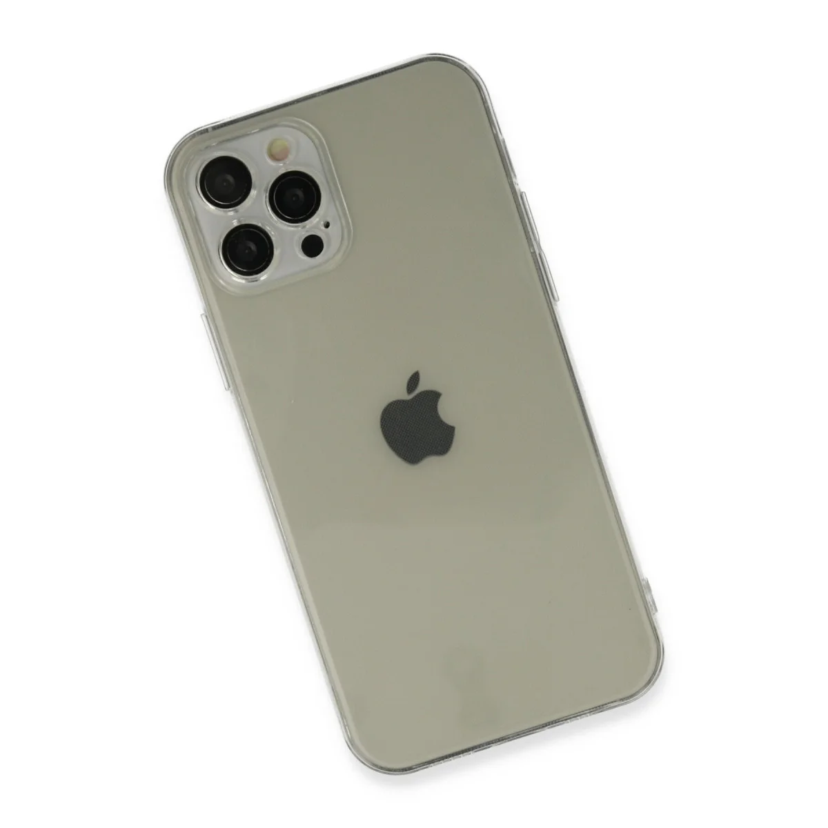 iPhone 12 Pro Max Kılıf Fly Lens Silikon - Şeffaf