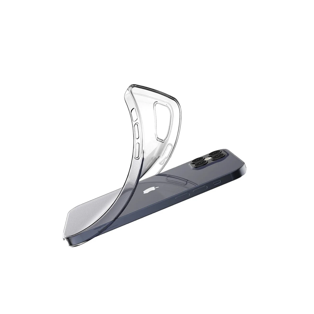 iPhone 12 Kılıf Lüx Şeffaf Silikon