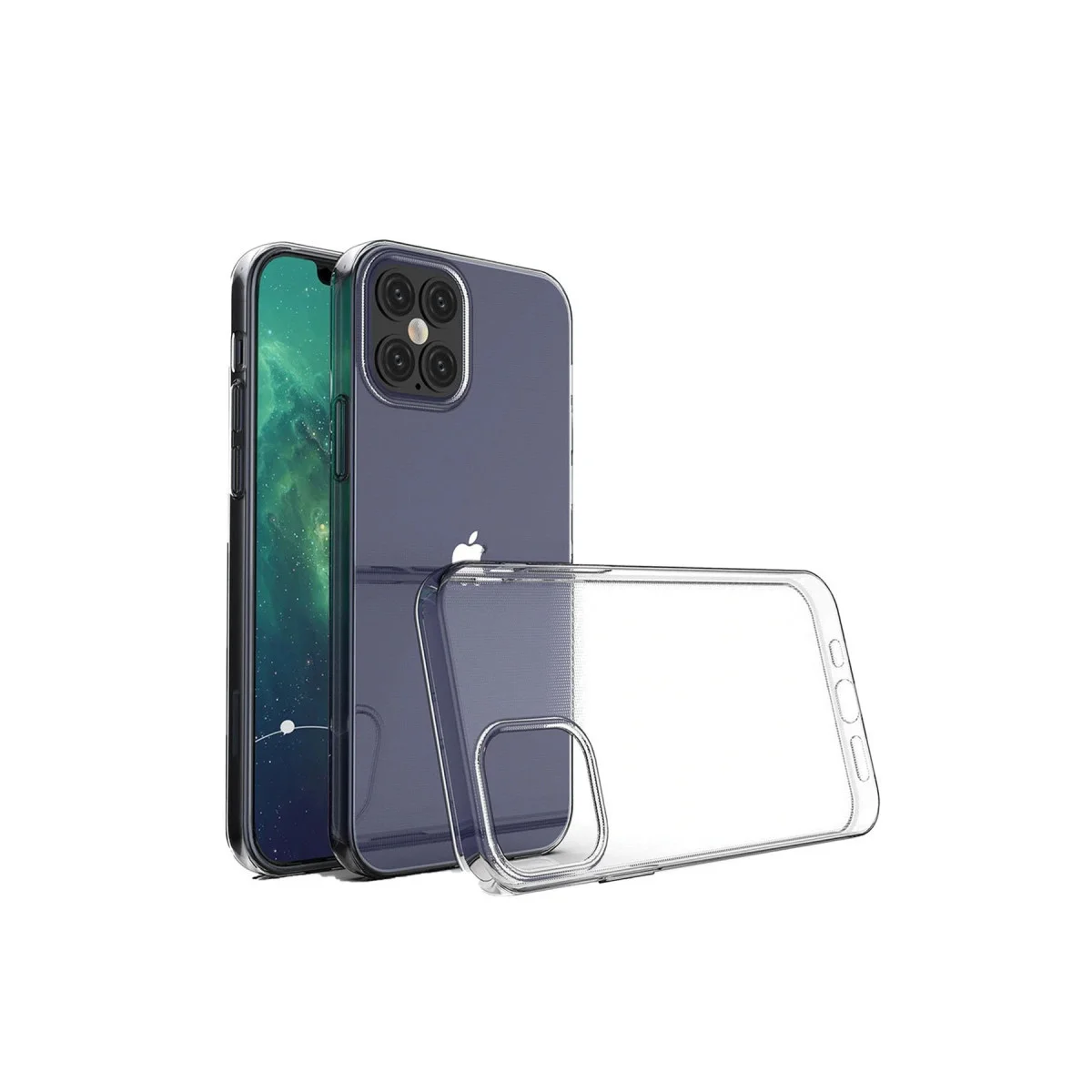 iPhone 12 Kılıf Lüx Şeffaf Silikon