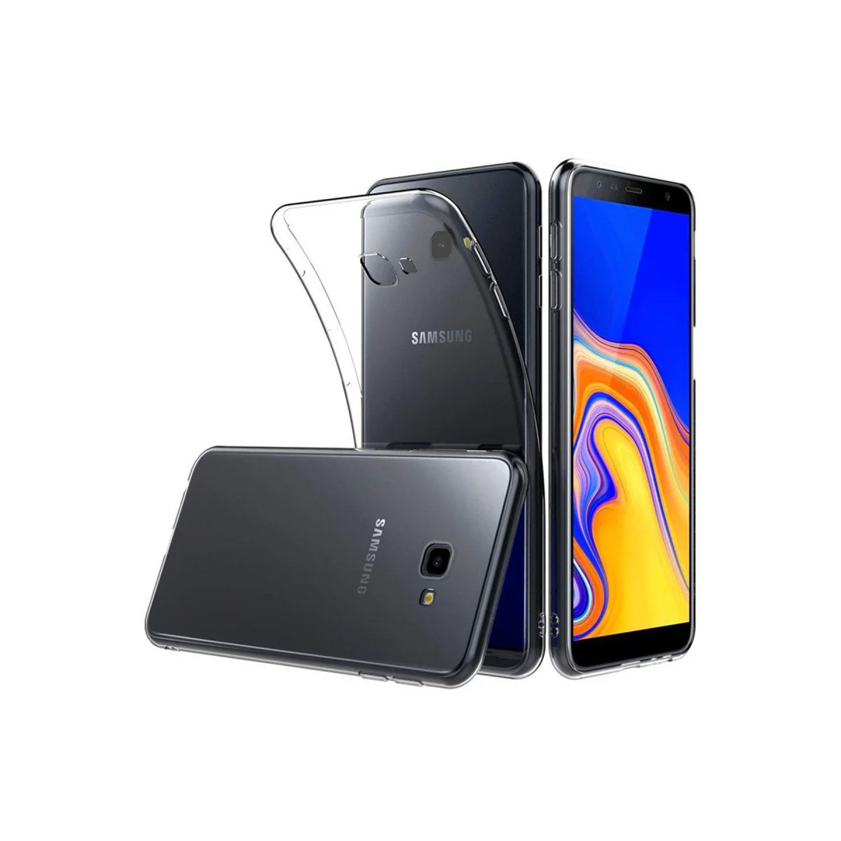 Galaxy J4 Plus Kılıf Lüx Şeffaf Silikon