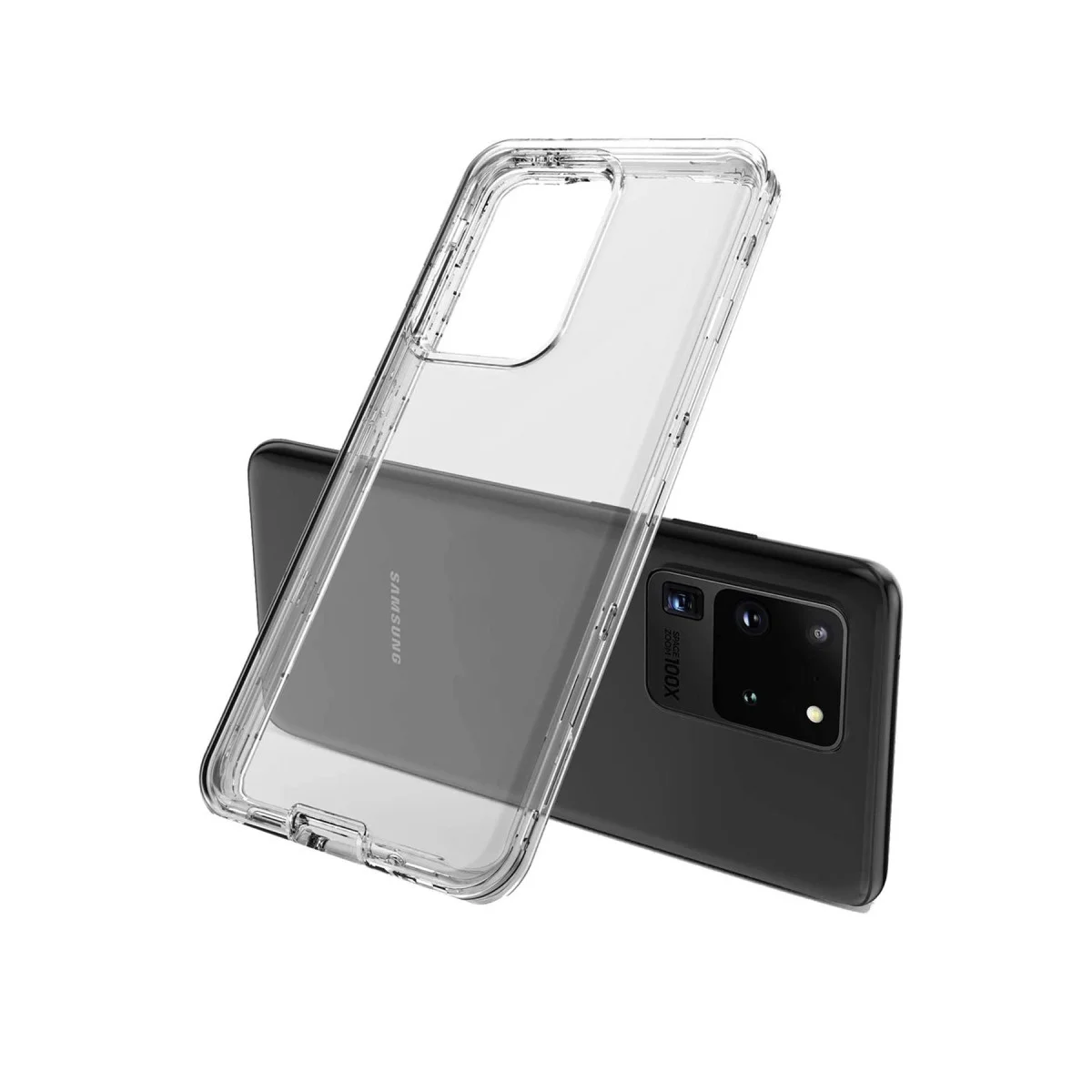Galaxy S20 Plus Kılıf Lüx Şeffaf Silikon