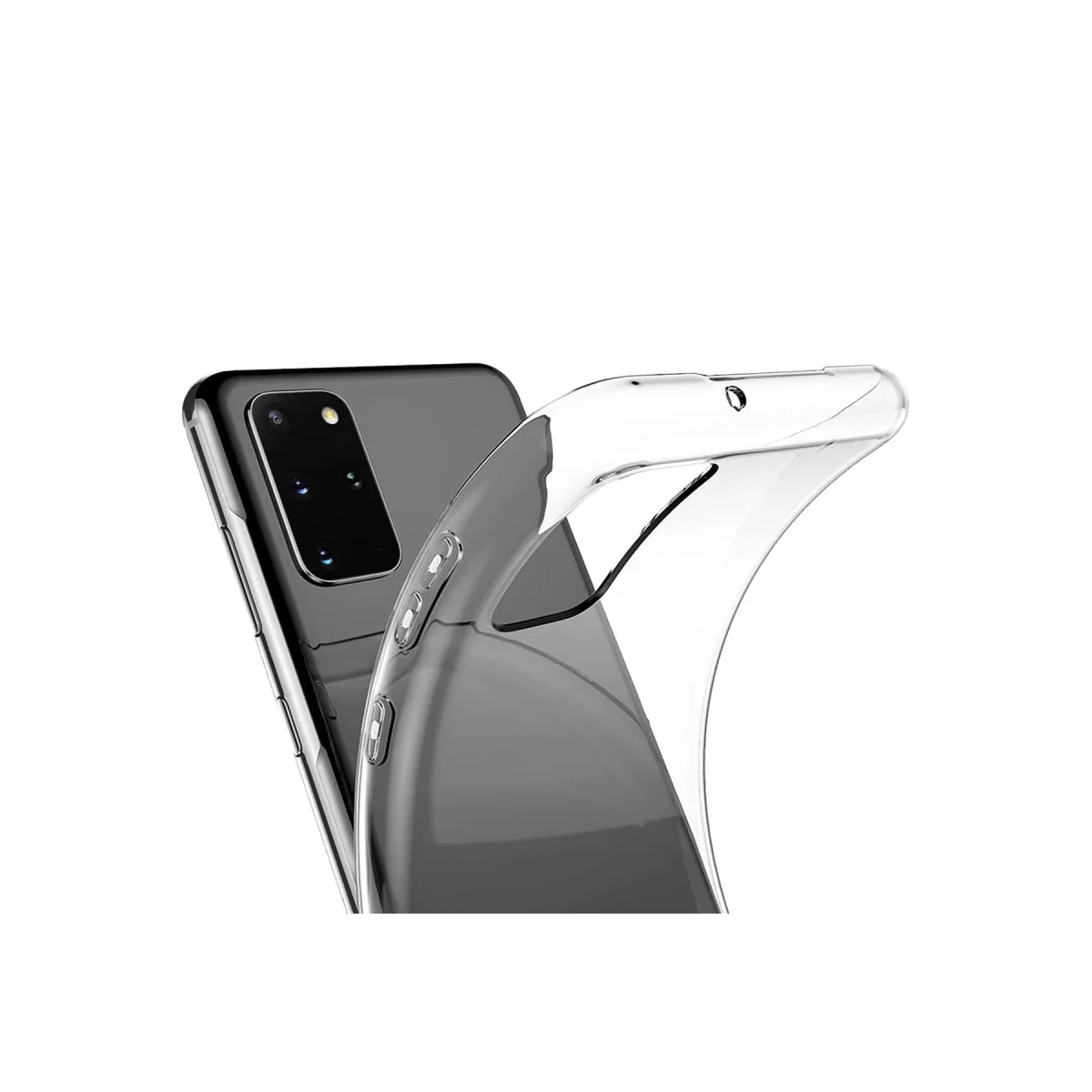 Galaxy S20 Plus Kılıf Lüx Şeffaf Silikon