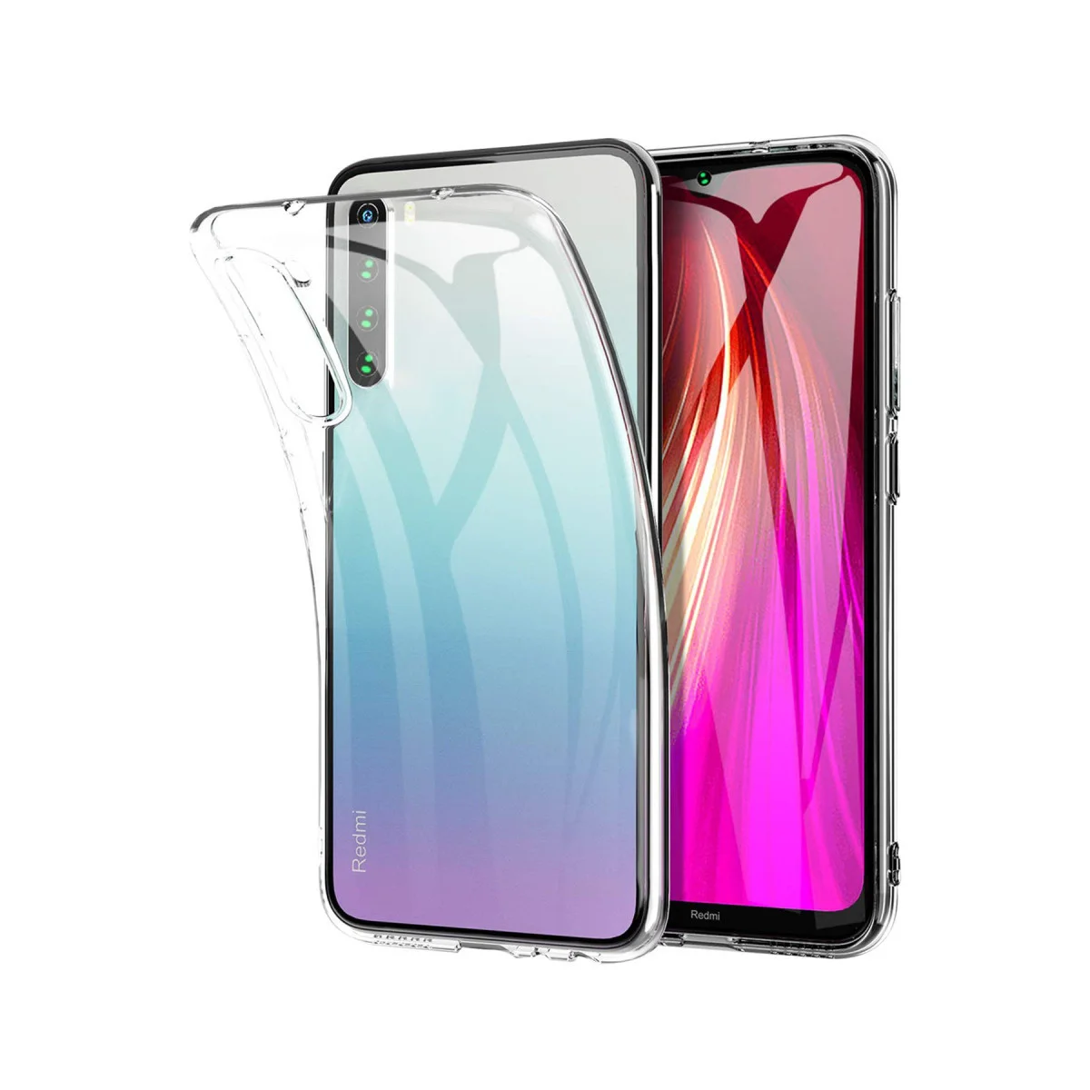 Redmi Note 8 Kılıf Lüx Şeffaf Silikon
