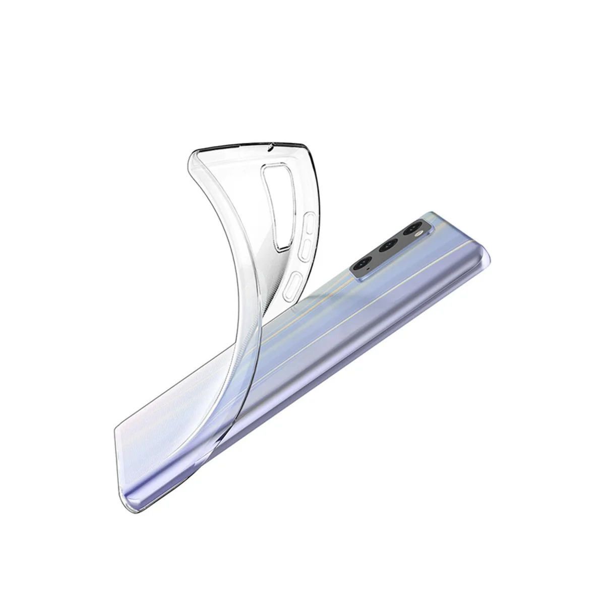 Galaxy Note 20 Kılıf Lüx Şeffaf Silikon