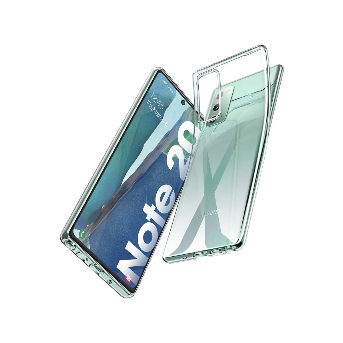 Galaxy Note 20 Kılıf Lüx Şeffaf Silikon