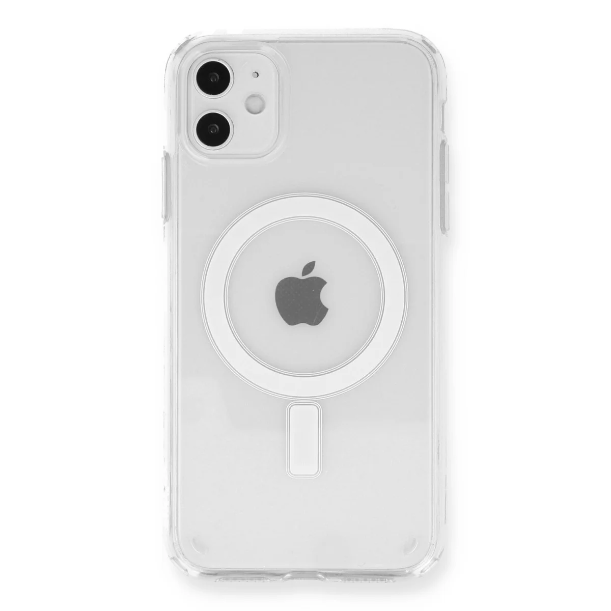 iPhone 11 Kılıf Magneticsafe Şeffaf Silikon - Şeffaf