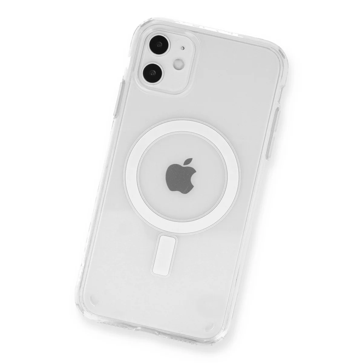 iPhone 11 Kılıf Magneticsafe Şeffaf Silikon - Şeffaf