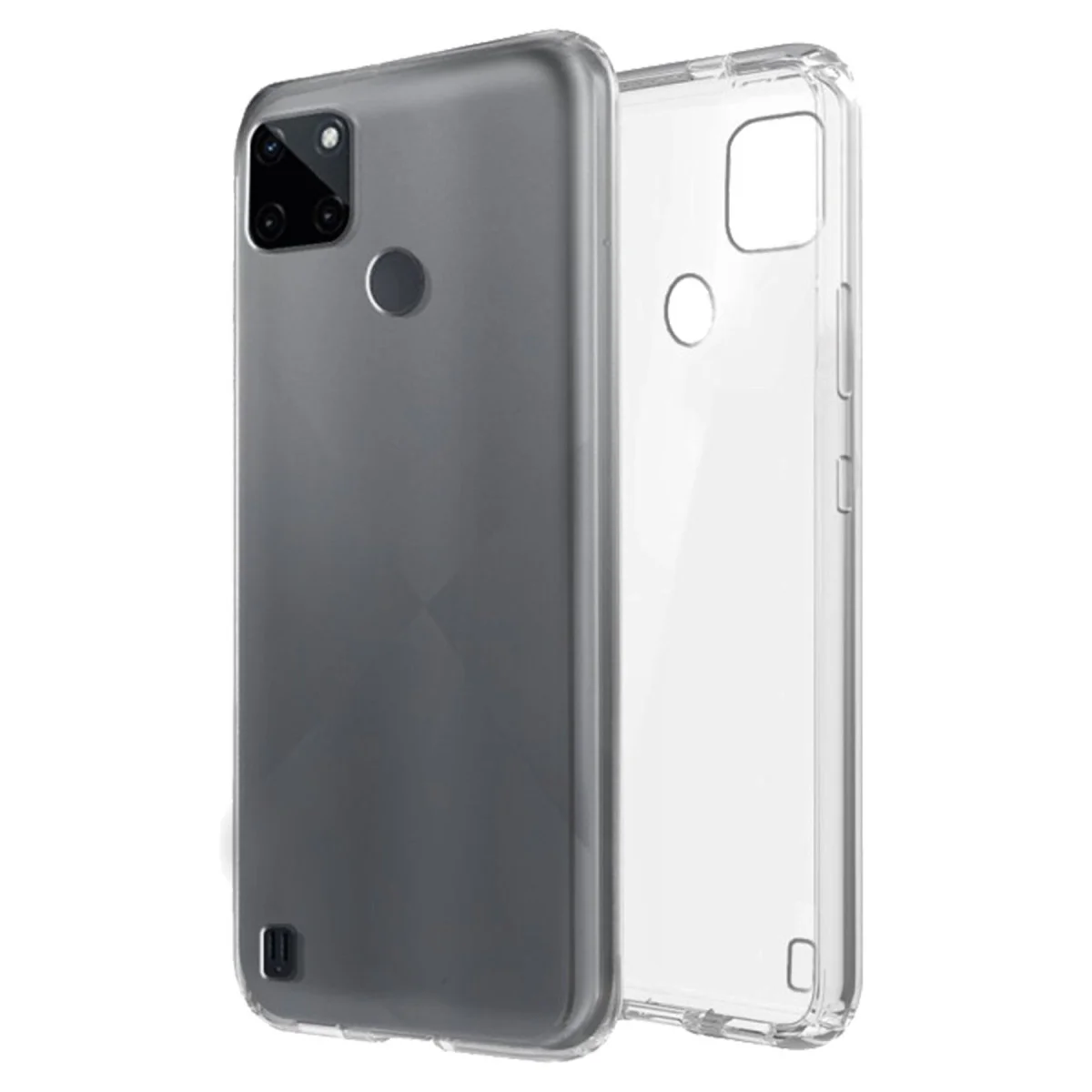 Realme C25Y Kılıf Lüx Şeffaf Silikon