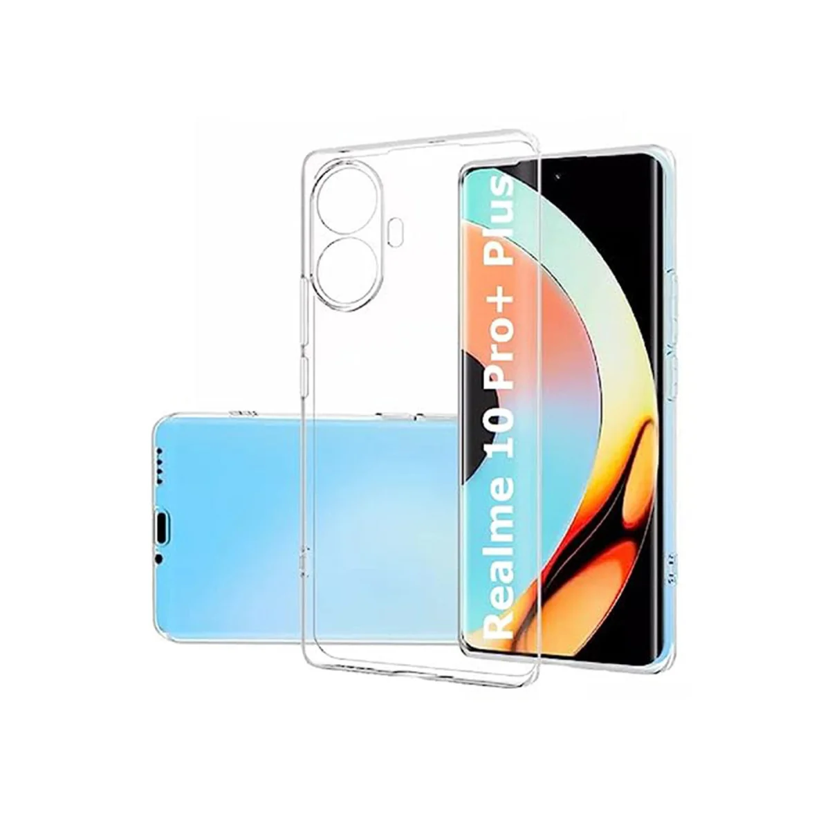 Realme 10 Pro Plus 5G Kılıf Lüx Şeffaf Silikon