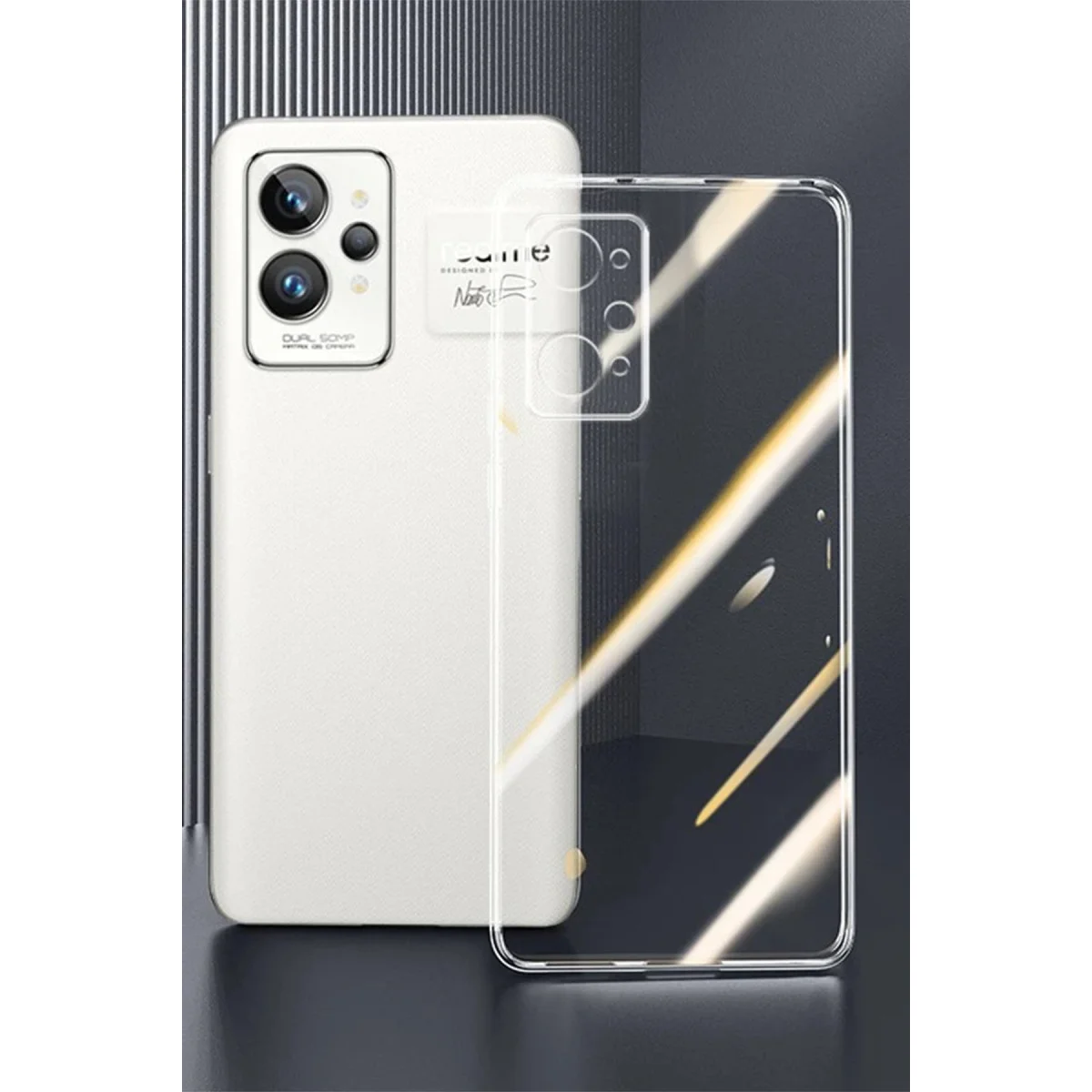 Realme GT2 Pro 5G Kılıf Lüx Şeffaf Silikon