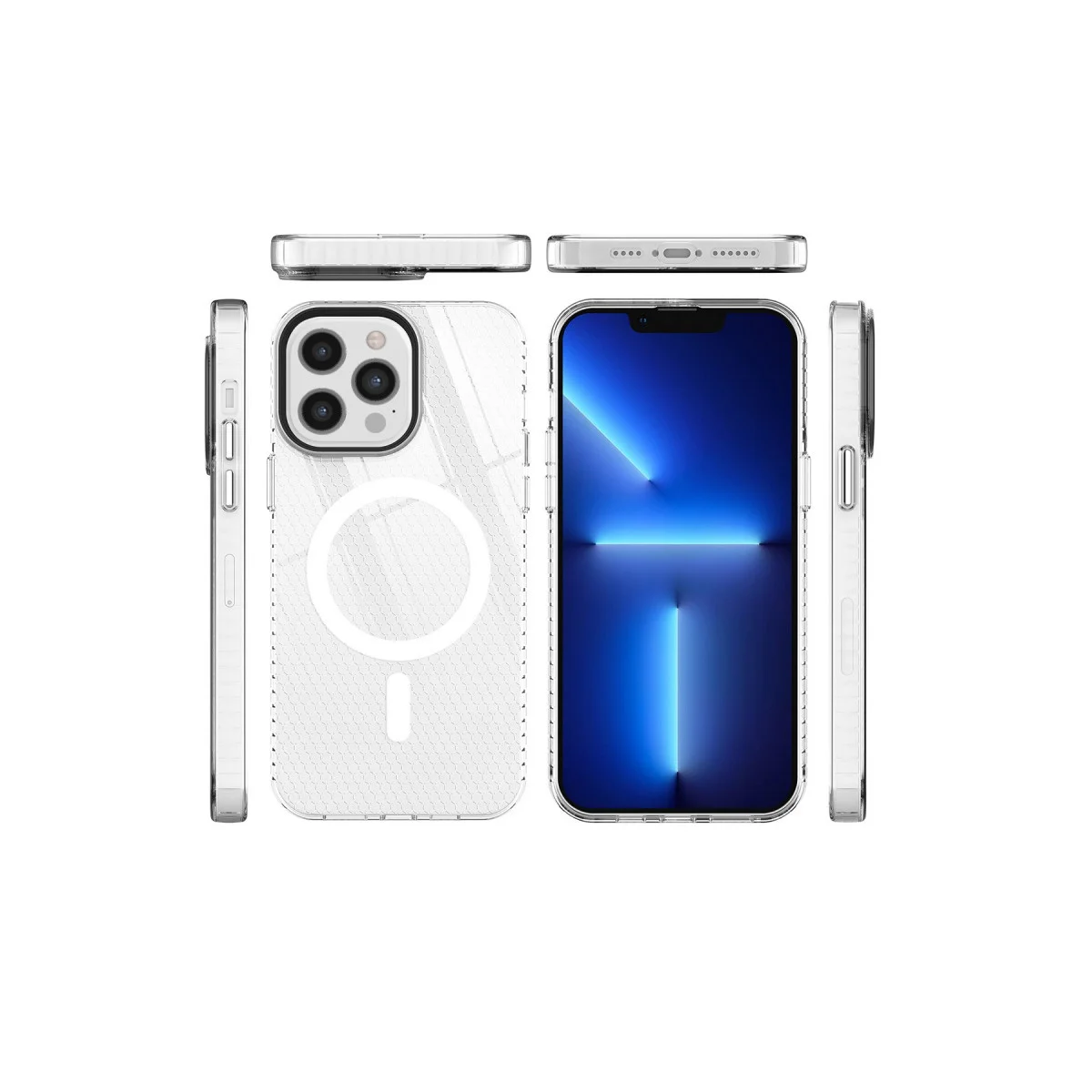 iPhone 12 Pro Max Kılıf Beta Magneticsafe Silikon - Şeffaf