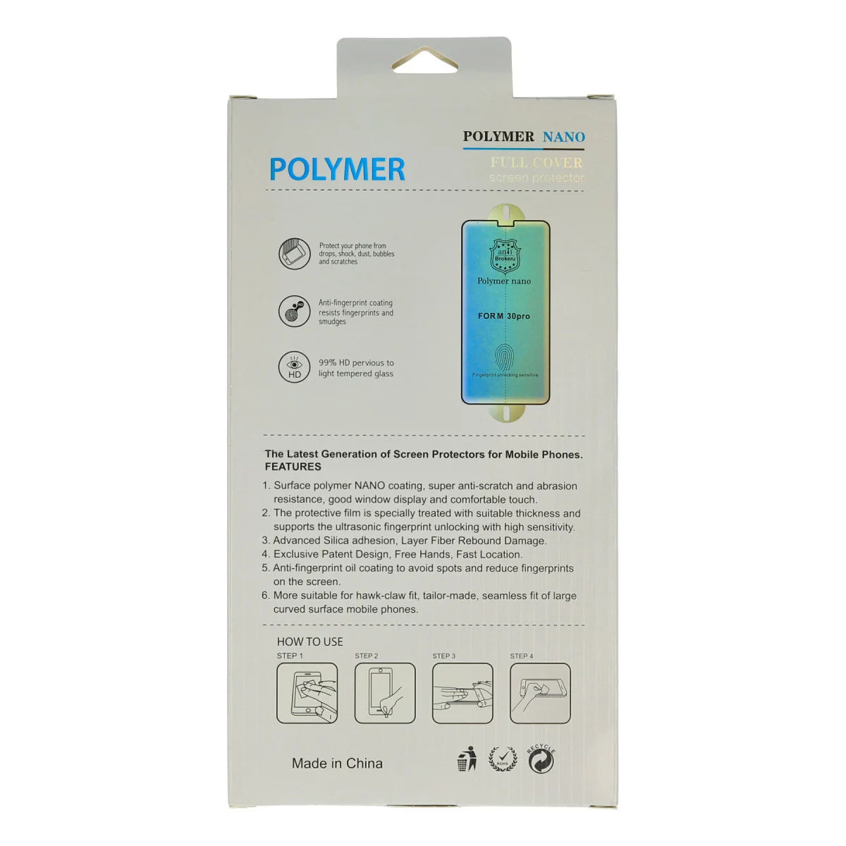 Galaxy S9 Plus Polymer Nano Ekran Koruyucu