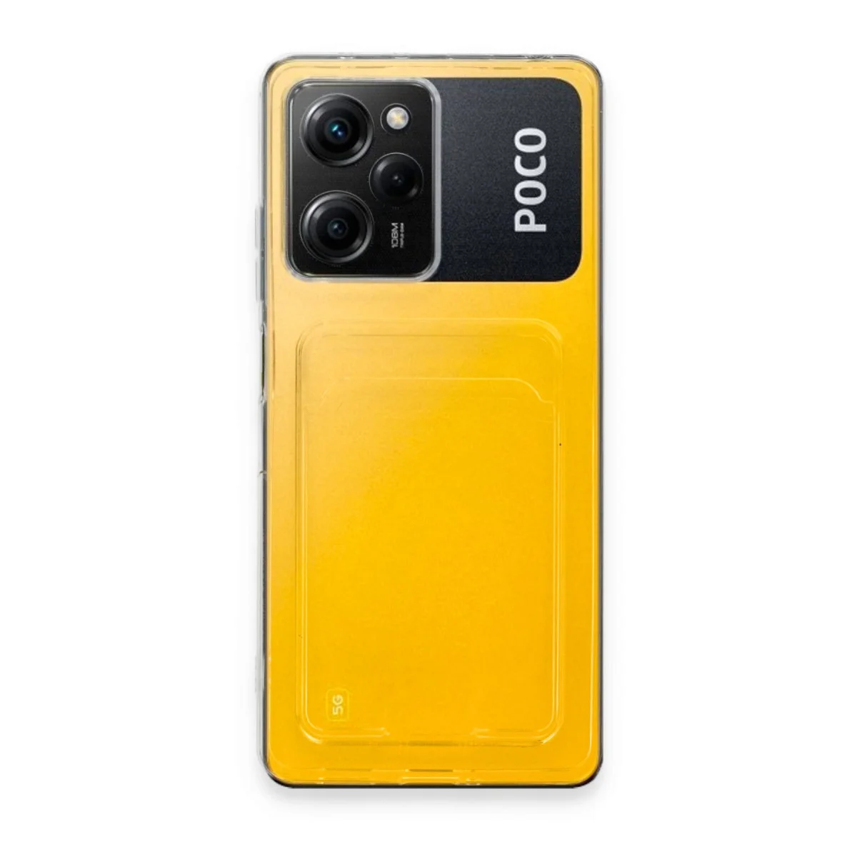Poco X5 Pro 5G Kılıf Kart Şeffaf Silikon - Şeffaf