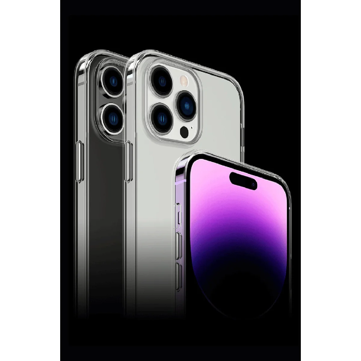 iPhone 15 Pro Max Kılıf Tron Şeffaf Magsafe Kapak - Şeffaf