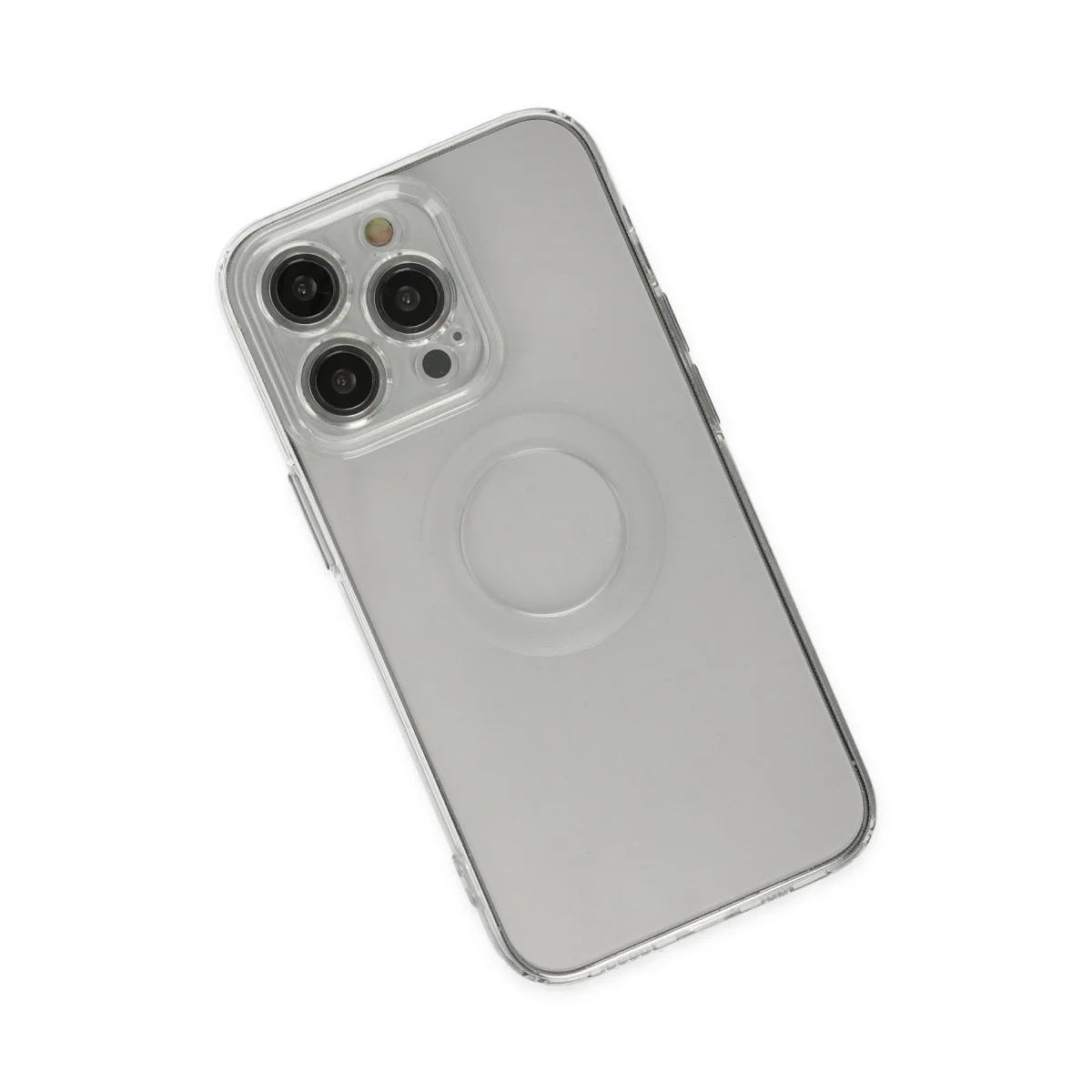 iPhone 13 Pro Kılıf Santa Lens Silikon - Şeffaf