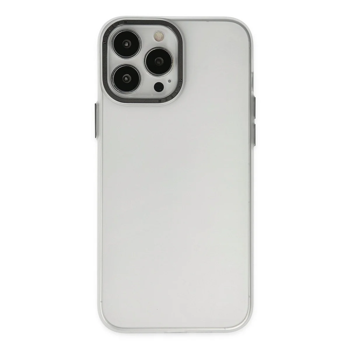 iPhone 13 Pro Max Kılıf Modos Metal Kapak - Şeffaf