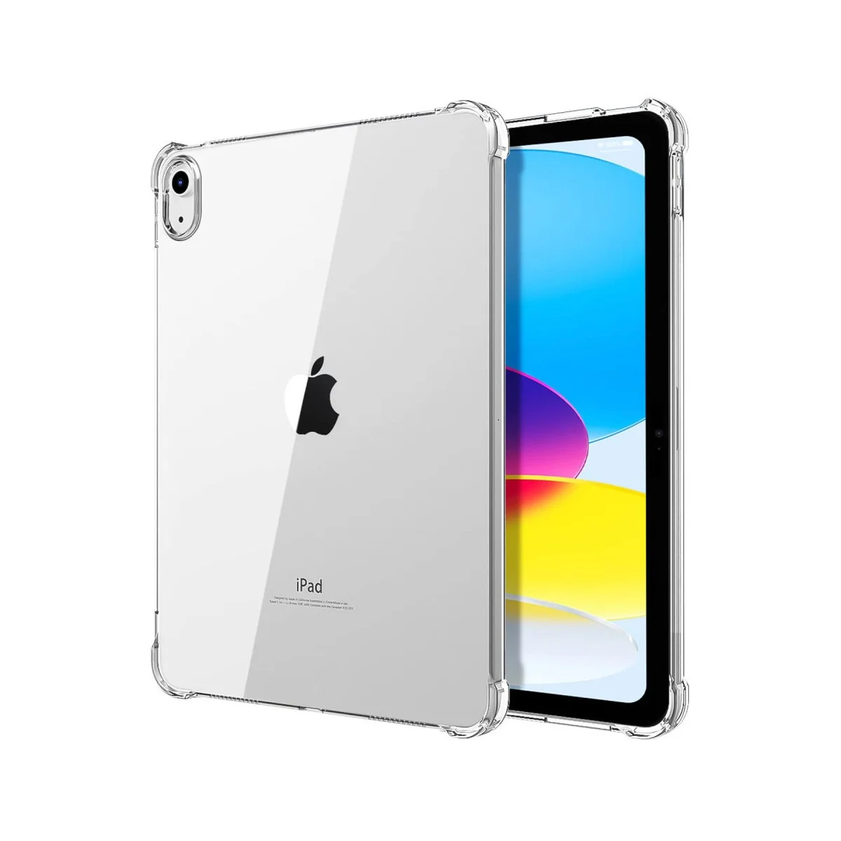 iPad 2022 10.9 (10.nesil) Kılıf Anti Shock Tablet Silikon - Şeffaf