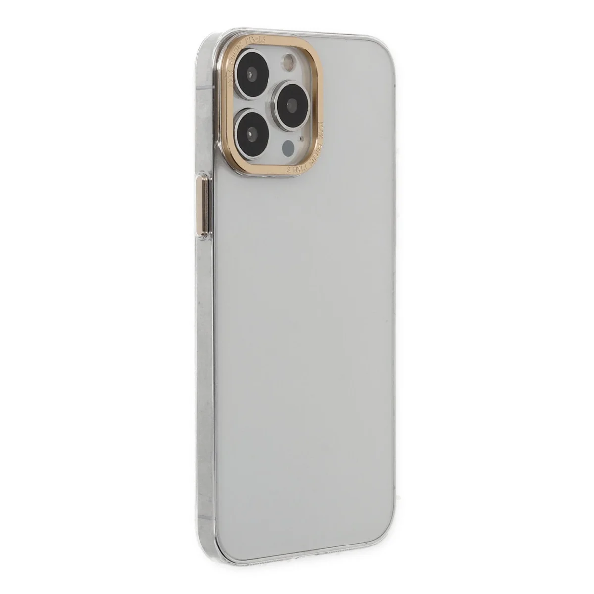 iPhone 13 Pro Kılıf Anka PC Sert Metal Kapak - Şeffaf