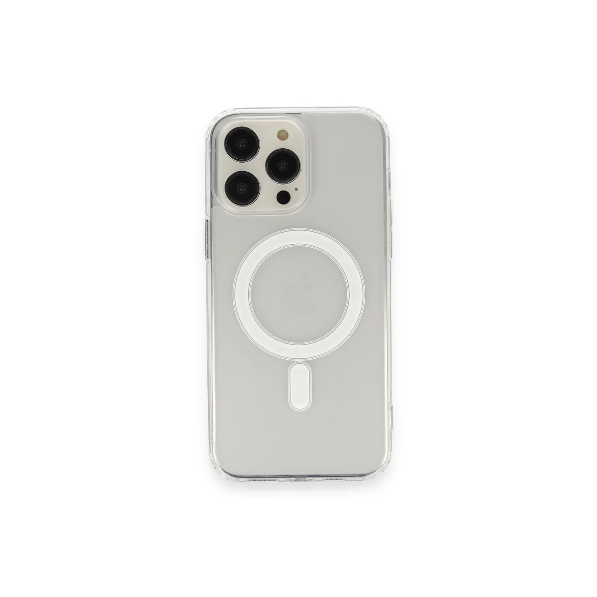 iPhone 14 Pro Kılıf Matte Şeffaf Magneticsafe - Şeffaf