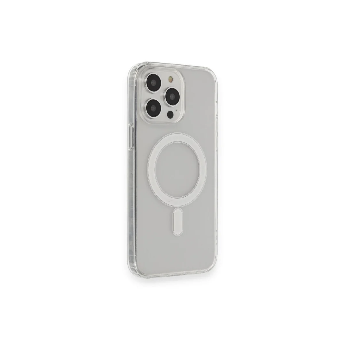 iPhone 13 Pro Max Kılıf Matte Şeffaf Magneticsafe - Şeffaf