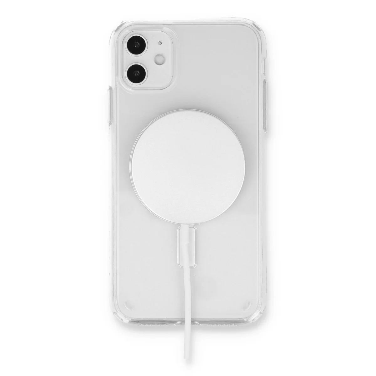iPhone 11 Kılıf Pc Real Magsafe Kapak - Şeffaf