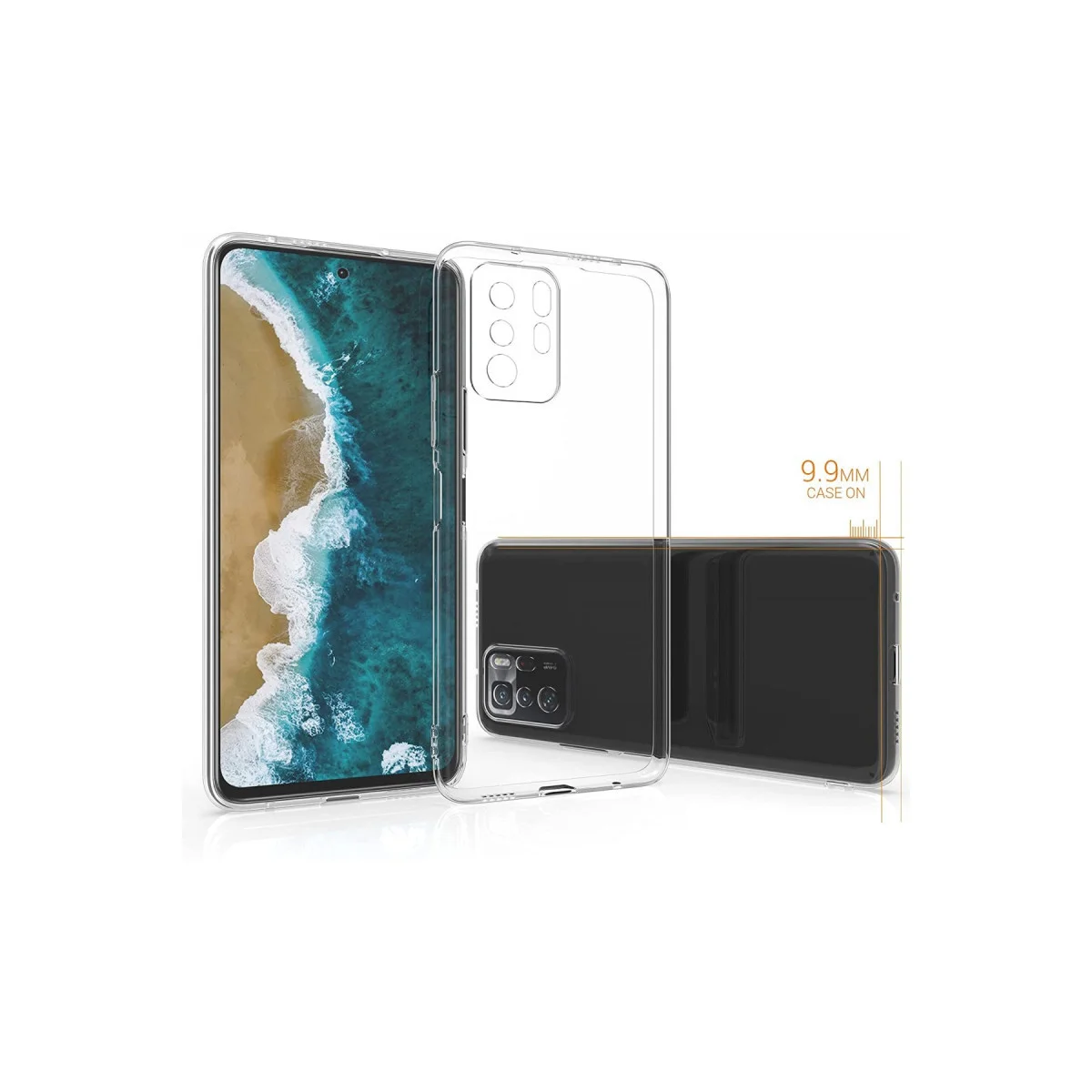 Poco X3 GT Kılıf Lüx Şeffaf Silikon