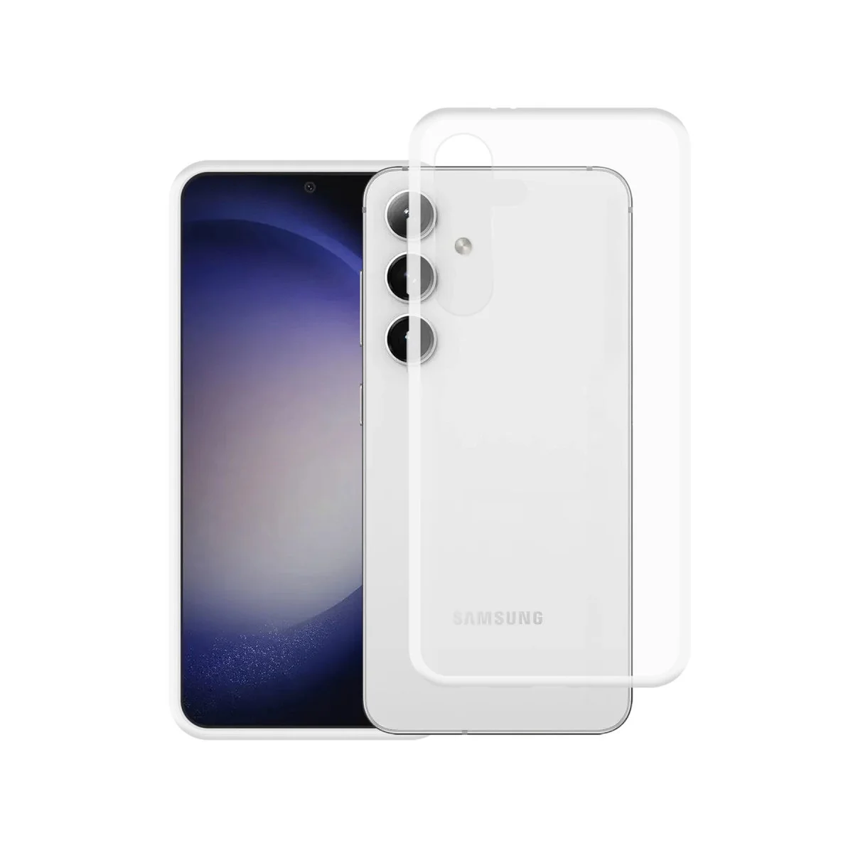 Galaxy S24 Kılıf Lüx Şeffaf Silikon