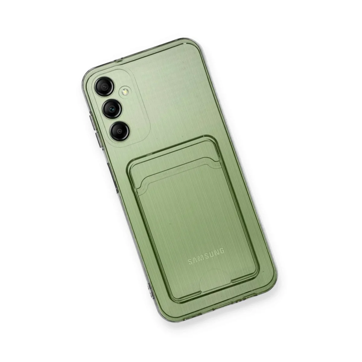 Galaxy A15 4G Kılıf Kart Şeffaf Silikon - Şeffaf