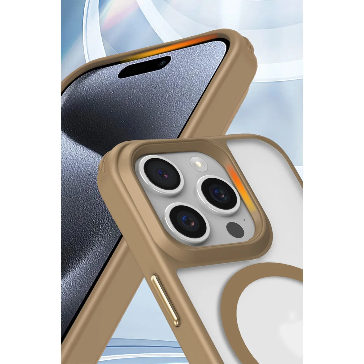 iPhone 16 Pro Kılıf Enka Magsafe Silikon Kılıf - Şeffaf