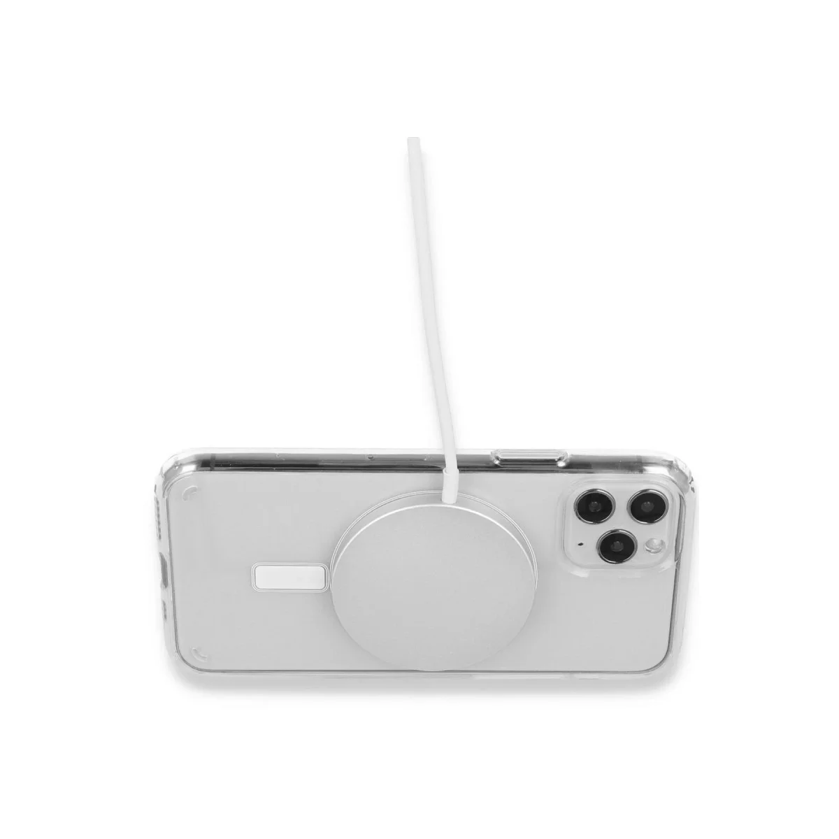 iPhone 15 Plus Kılıf Pc Real Magsafe Kapak - Şeffaf