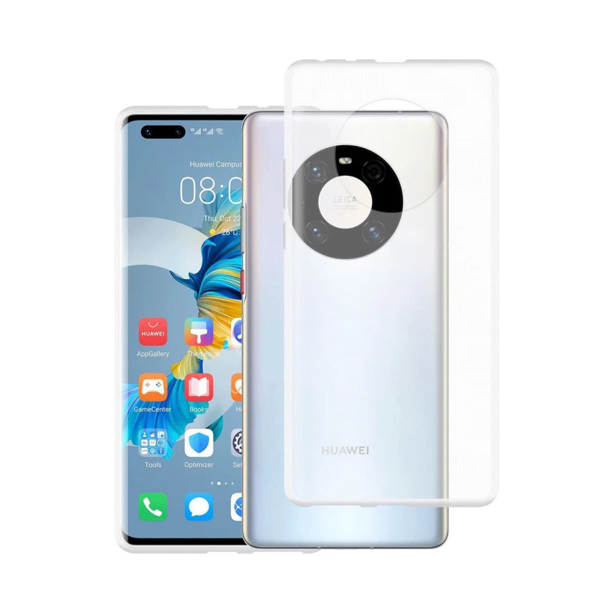 Mate 40 Pro Kılıf Lüx Şeffaf Silikon